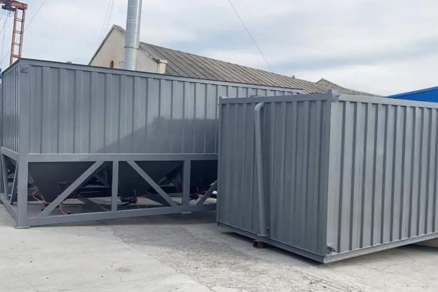 100T horizontal cement silo
