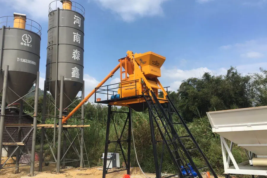 HZS25 concrete batching plant