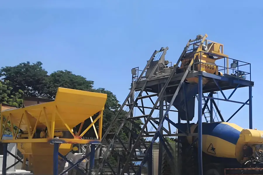 HZS25 concrete batching plant