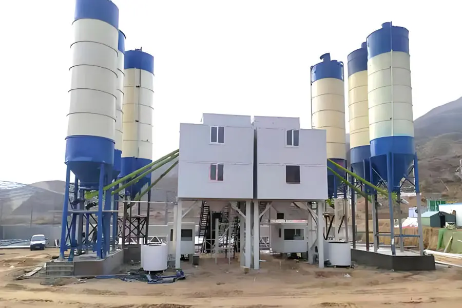 HZS60 concrete batching plant