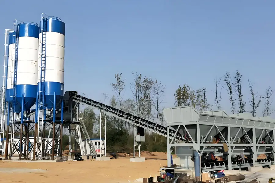 HZS60 concrete batching plant