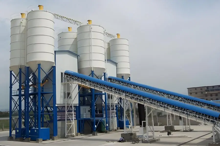 HZS90 concrete batching plant